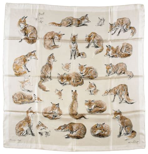 les renards hermes scarf|Scarves .